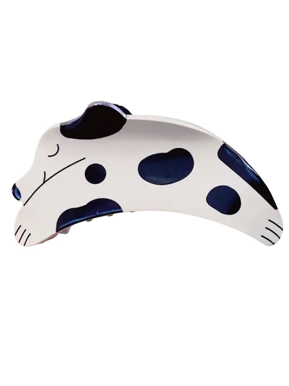 Y2K Dalmatian Spotted Puppy Dog Figural Claw Hair Clip Novelty Kawaii